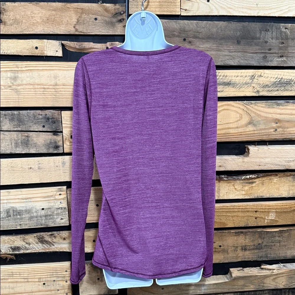 Lululemon‎ On Track Long Sleeve Heathered Aurora Size 6 Style Number: WABMS